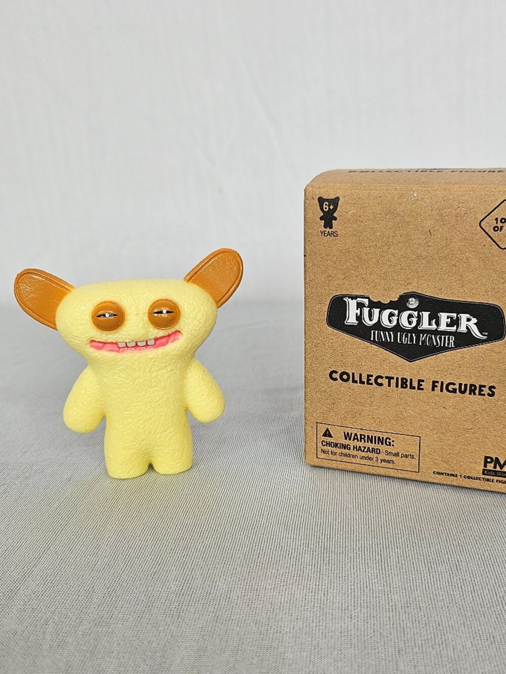 Fuggler Mini Figure | Yellow Tan Vinyl Collectible | Boxed | 2.75"